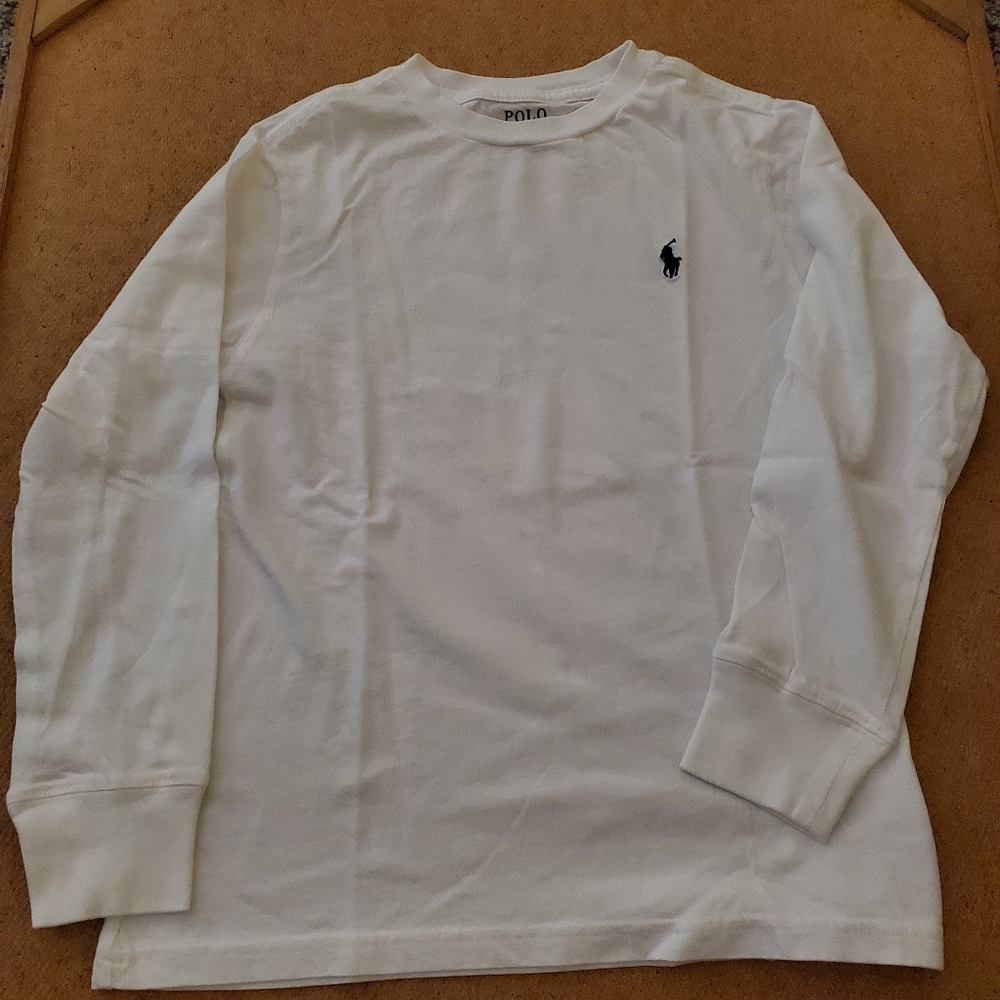 Boys like bg sleeve white t-shirt